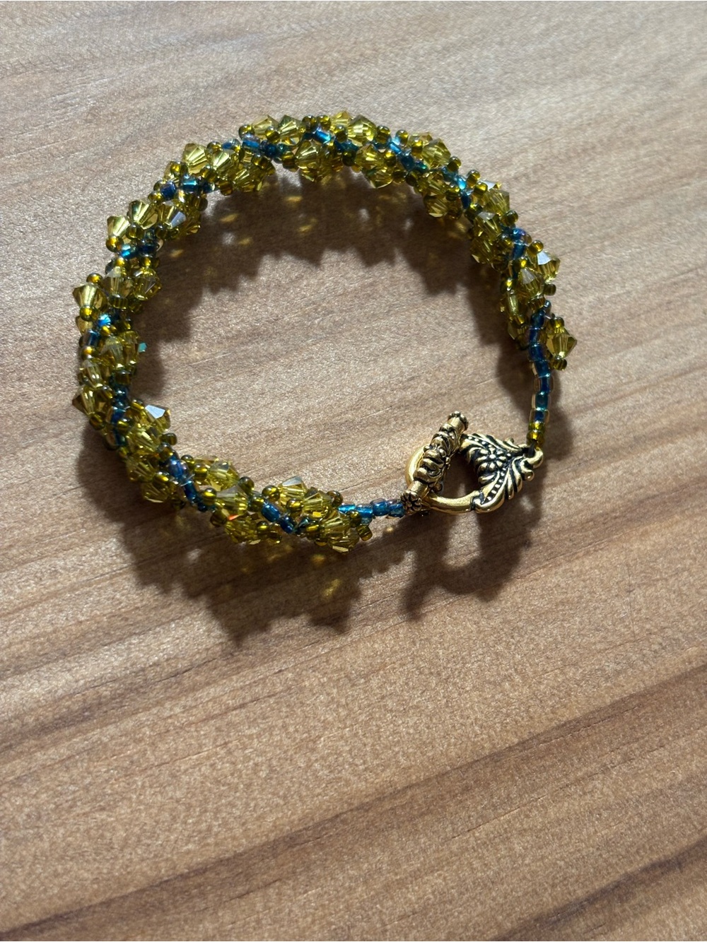Made with Austrian Swarovski Green Crystals Handmade Beaded Women's